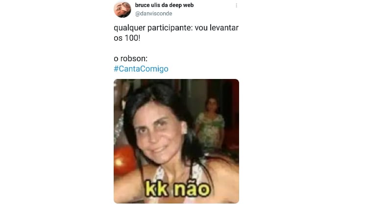 Os internautas costumam comentar que o jurado Robson Moura é exigente demais durante as apresentações