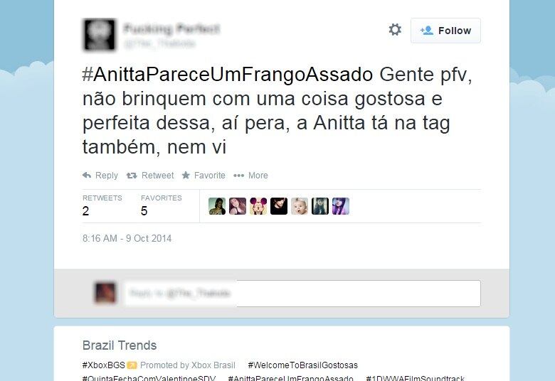 A hashtag ganhou força com o impulso das directioners, fãs do One Direction que ficaram revoltadas com a amizade entre a funkeira e Niall Horan
