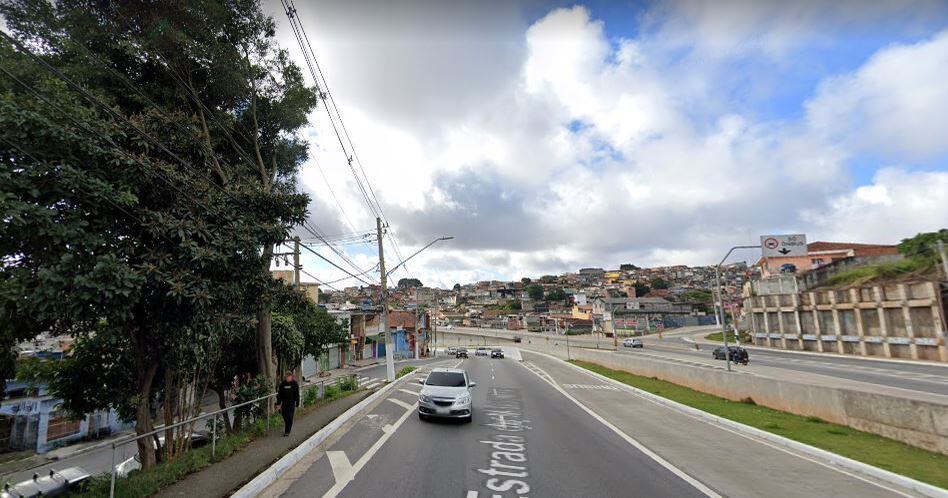 Estrada do M'Boi Mirim, onde o veículo foi parado pela polícia