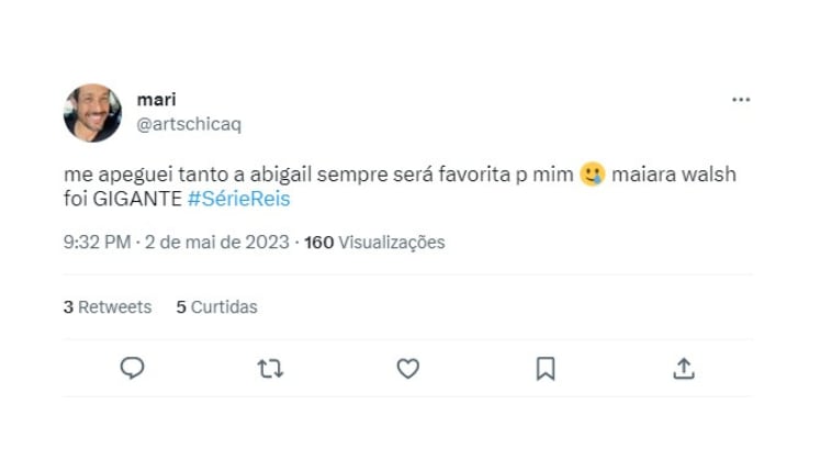 Maiara Walsh, intérprete de Abigail, recebeu muitos elogios por sua atuação  na superprodução 