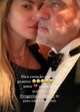 Bianca lamentou a morte do amado nas redes sociais. "Meu coração está em prantos, meu amor. Ainda não acredito. Te amo eternamente", escreveu a modelo, em uma publicação com uma foto dos dois