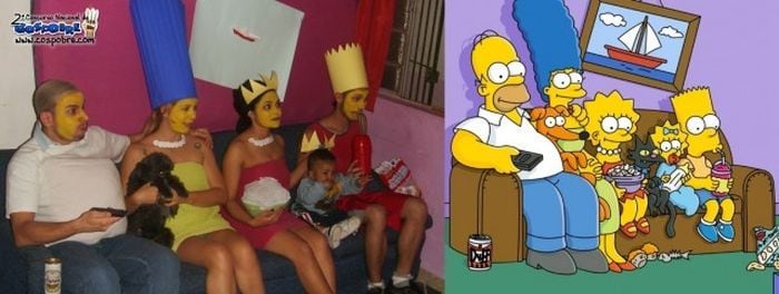 A clássica cena do sofá dos Simpsons!
