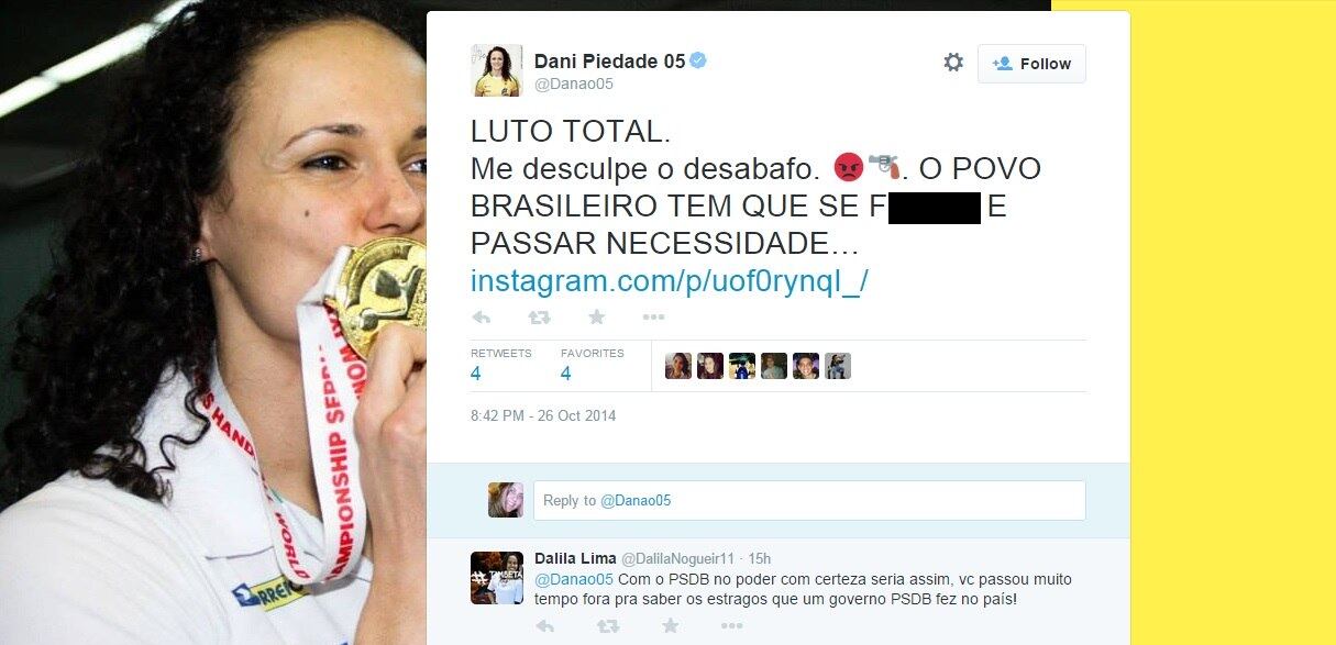 Mesma linha seguiu Dani Piedade, um dos destaque da campanha que levou o Brasil ao inédito título mundial da handebol feminino no fim do ano passado