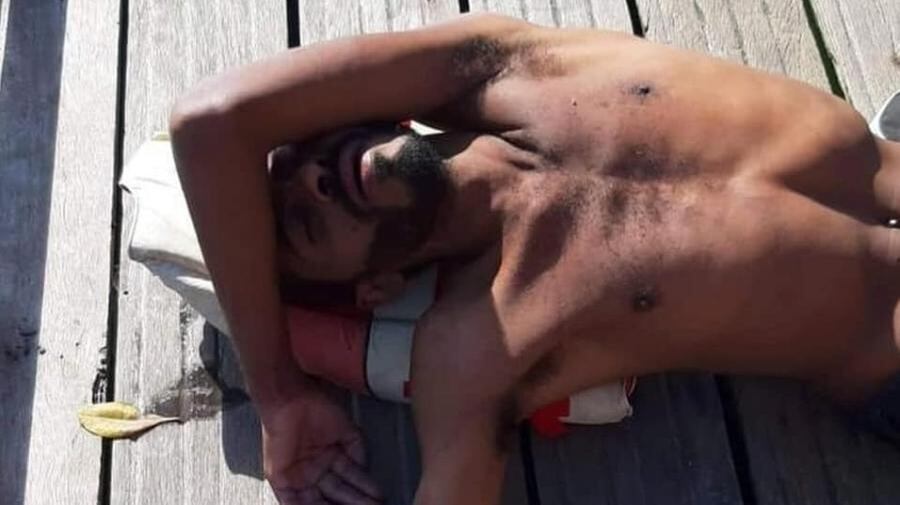 Imagem divulgada pela Guarda Municipal mostra home exausto