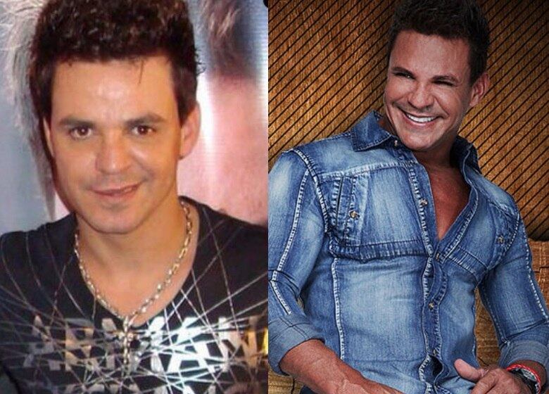 No começo da carreira, o cantor era bem magrinho e parecia não se importar com a forma física. Com o passar do anos, ele se dedicou a ficar fortão e, no palco, abusa disso para conquistar as fãs 