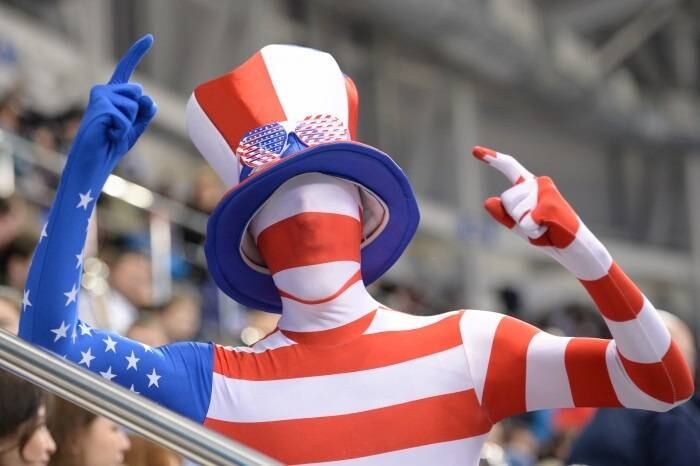 Os americanos também foram muito criativos na hora de torcer