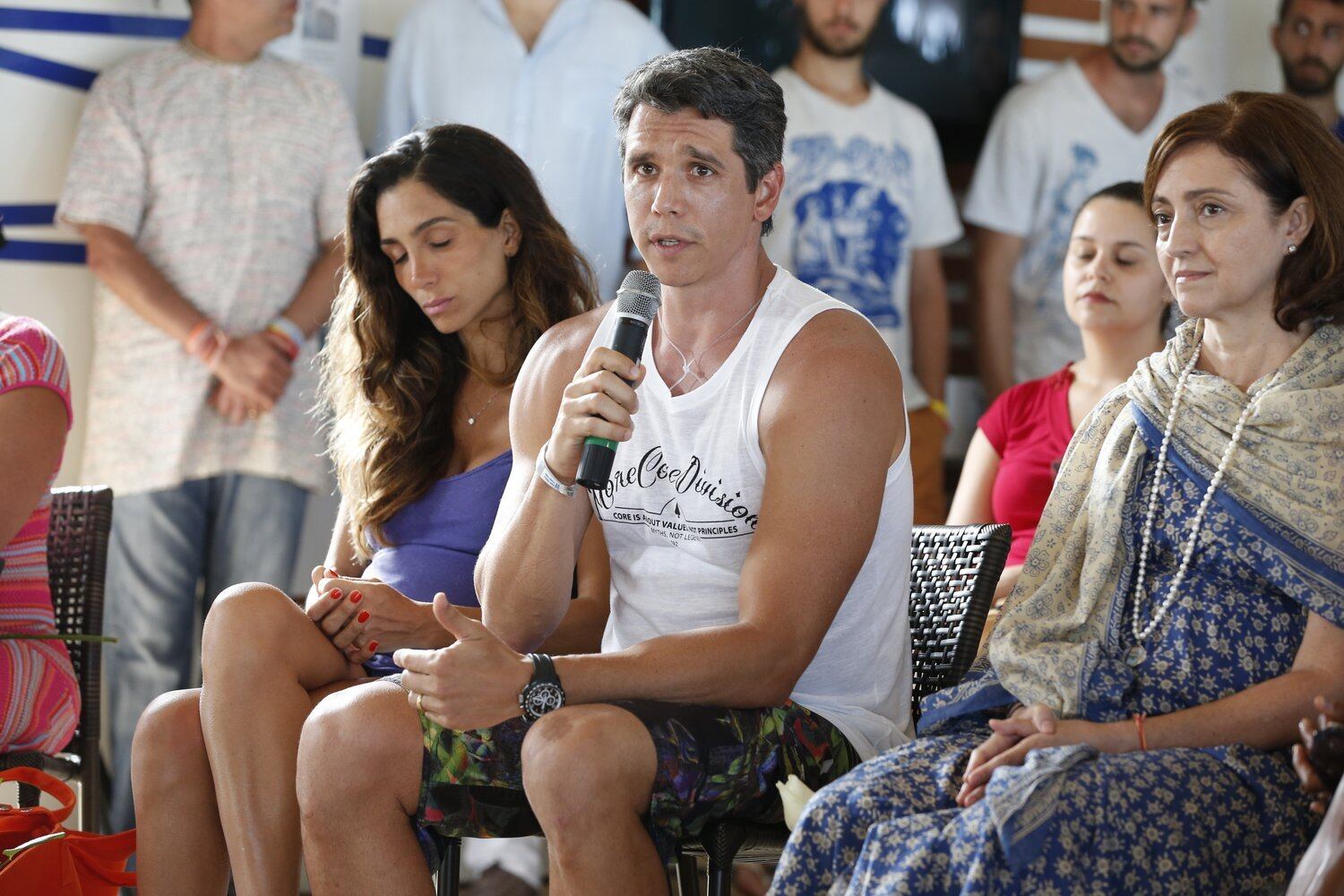 Márcio Garcia falou durante o evento