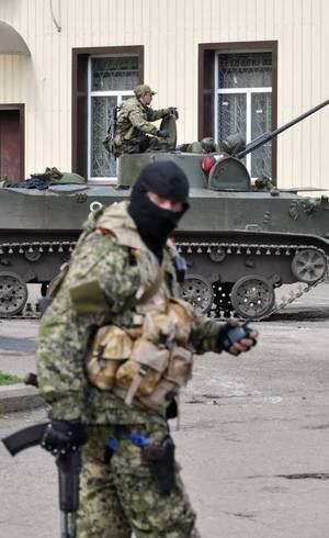 Membros de movimentos pró-Rússia estão espalhados pelo lesta do país