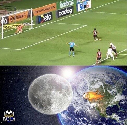 Vitinho isola bola contra o São Paulo e vira meme nas redes sociais