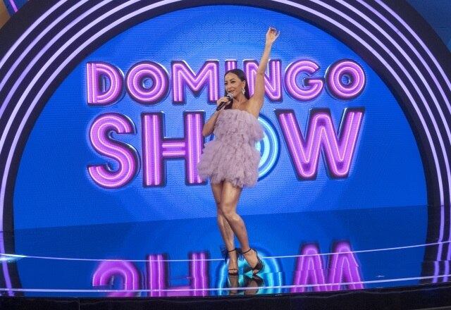 Sabrina mostrou toda a sua animação ao longo da gravação