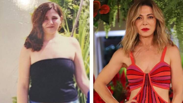 Nas redes sociais, Karina Lucco mostrou o antes e depois para os seus seguidores