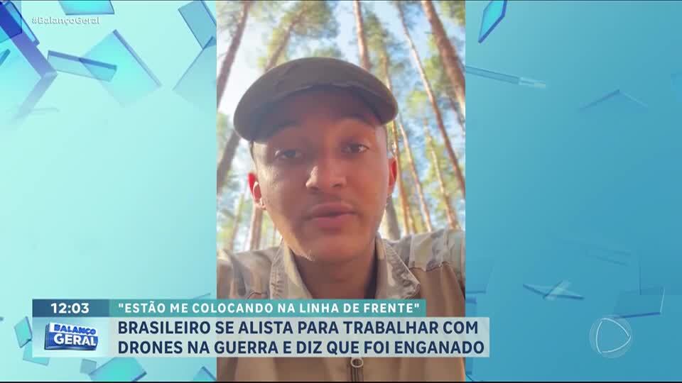 Brasileiro de 20 anos é enviado à linha de frente na Ucrânia após promessa de trabalho com drones