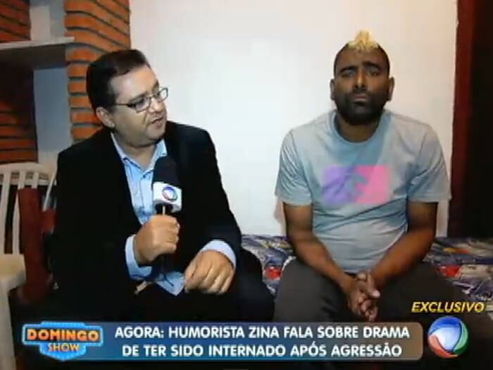 Após o bate-papo exclusivo com Cleonice, Geraldo Luís foi à
clínica entrevistar Zina. Assista na íntegra!

+ Aproveite e confira as matérias do programa Domingo Show

+ Já curtiu a página do Domingo Show no Facebook? É só clicar!

+ Siga o Domingo Show no Twitter e receba todas as notícias do programa
