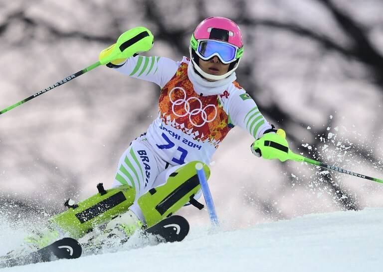 A prova do slalom contou com a presença de uma brasileira, Maya Harrisson. Educada na Suíça, ela foi a 46ª colocada na primeira corrida