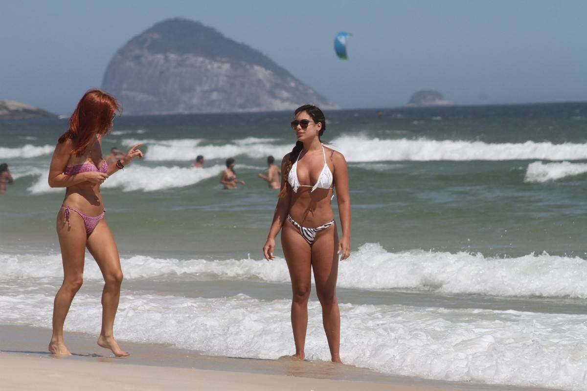 O corpão ficou em evidência, claro