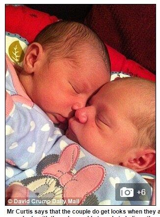 A
mãe das meninas, Rebecca Horton, conta que, quando as duas nasceram, os pais ficaram incrédulos.



— Foi um sentimento maravilhoso, e também um choque tremendo