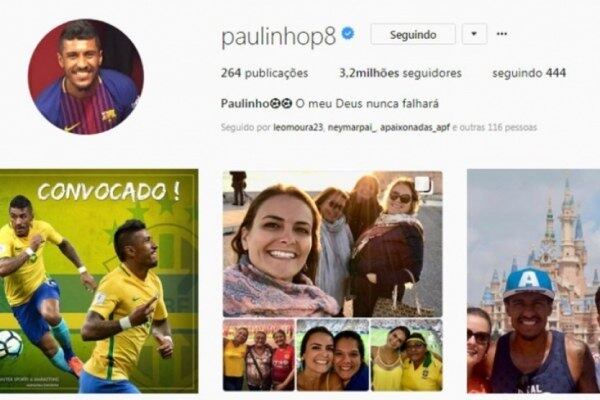 Fernandinho aparece na lista em oitavo lugar. O volante possui mais de 2,2 milhões de seguidores. O jogador está no top 10 de engajamento e de frequência de publicação, ocupando o oitavo e o sétimo lugar, respectivamente.