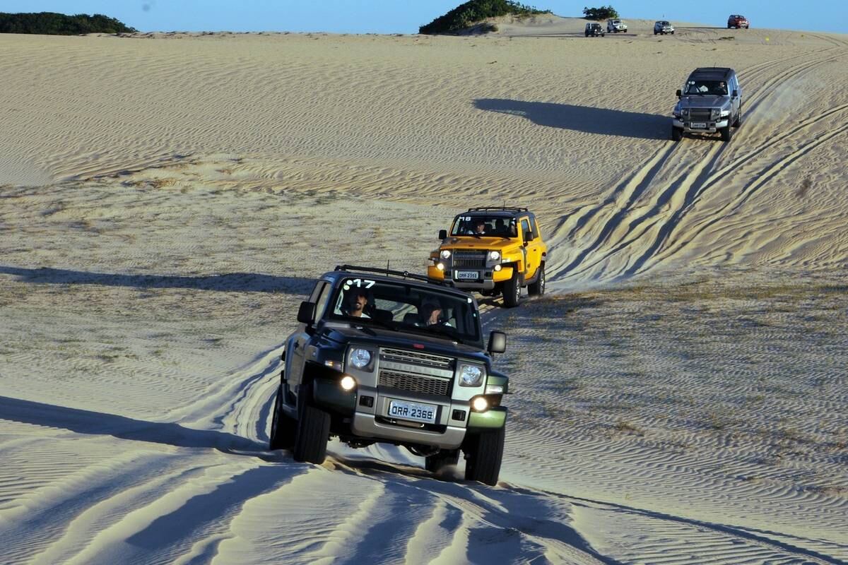 Utilitário mostrou força e bom desempenho nas dunas do Ceará