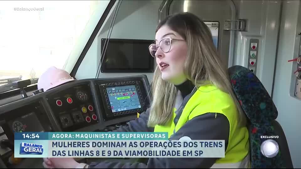 Mulheres se destacam como maquinistas e líderes na operação ferroviária em São Paulo