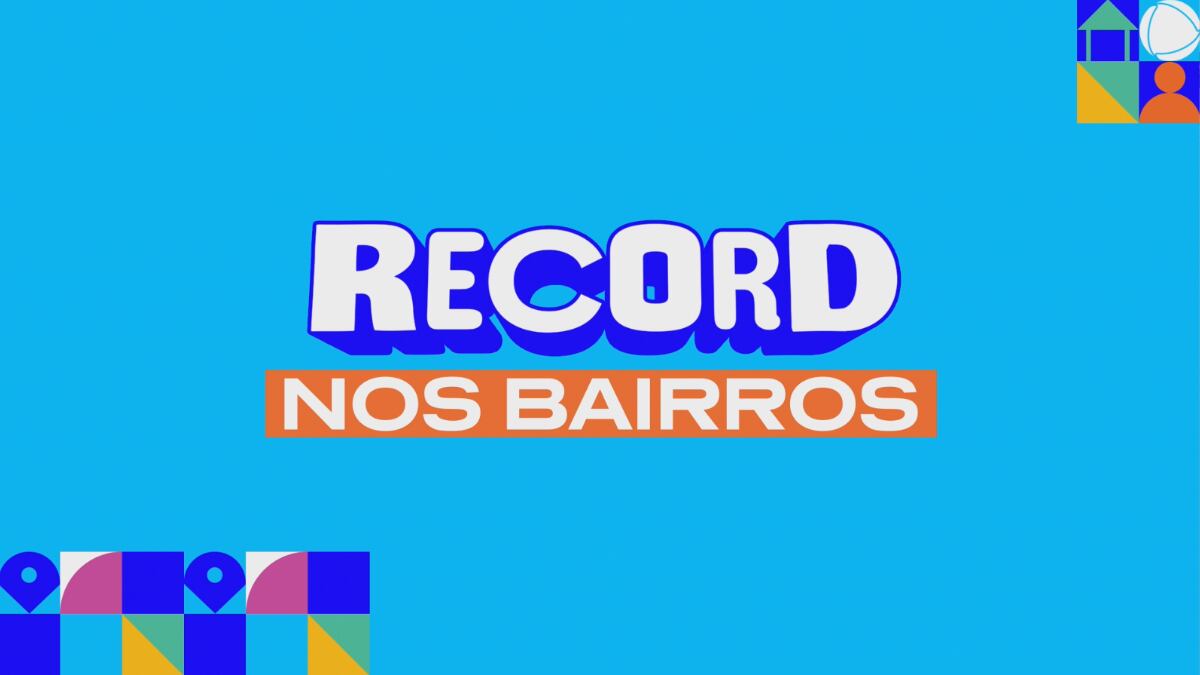 A RECORD nos Bairros acontece no dia 19 de julho, na Praça do Confisco, de 8h às 12h; veja programação