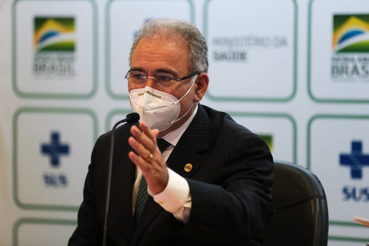 O ministro da Saúde, Marcelo Queiroga, diz que Copa América vai acontecer em 'ambiente sanitário controlado'