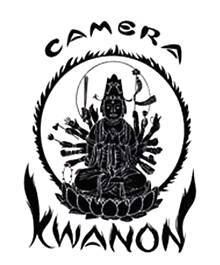 Em 1934, dois inventores japoneses criaram um novo tipo de câmera fotográfica no Precision Optical Instruments Laboratory (Laboratório de Instrumentos de Precisão Óptica). A câmera foi chamada de Kwanon, em homenagem a um budista asiático (no logo, nota-se a referência ao buda). Quando chegou a hora de patentear a câmera, os inventores optaram pelo nome simplificado Canon