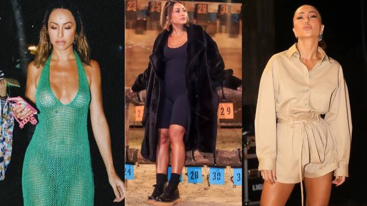 A reta final da Ilha Record começou! Para comemorar, Sabrina Sato surpreendeu com looks ousados, elegantes, confortáveis e muito diferentões. A musa prova que é possível combinar peças, sobrepor estampas e manter os acessórios como protagonistas dos figurinos. Seja de coturno ou salto, a apresentadora inspira por onde passa. Veja as escolhas desta semana!