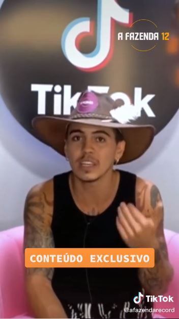 Live exclusiva no TikTok com o Biel, o Fazendeiro da semana