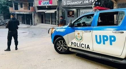 Agentes fazem patrulhamento em acessos da Rocinha