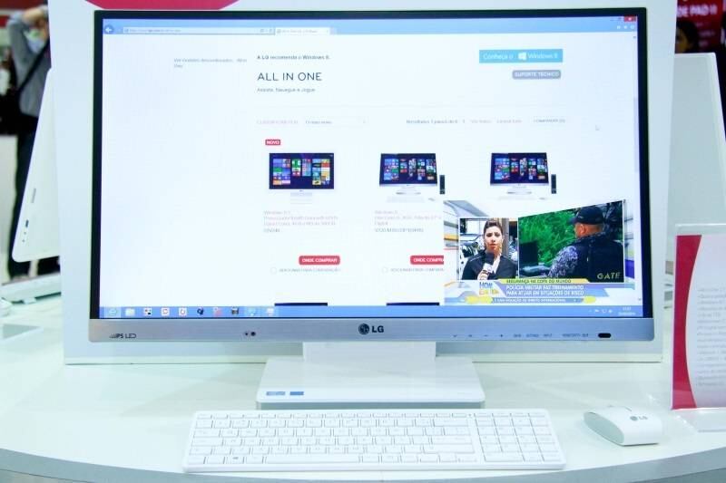 Outra novidade da empresa sul-coreana é o All in One, um aparelho que une computador e TV