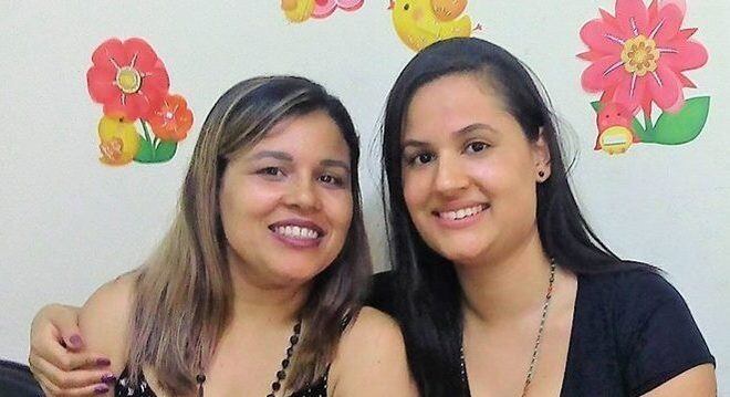Irmãs: à esquerda, Lucélia dos Santos; à direita, Isabella (Charlotte). Expectativa hoje é de estreitar laços
