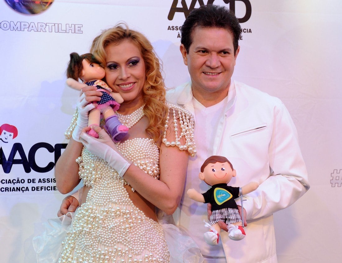 Joelma e Chimbinha abraçaram a causa do Teleton