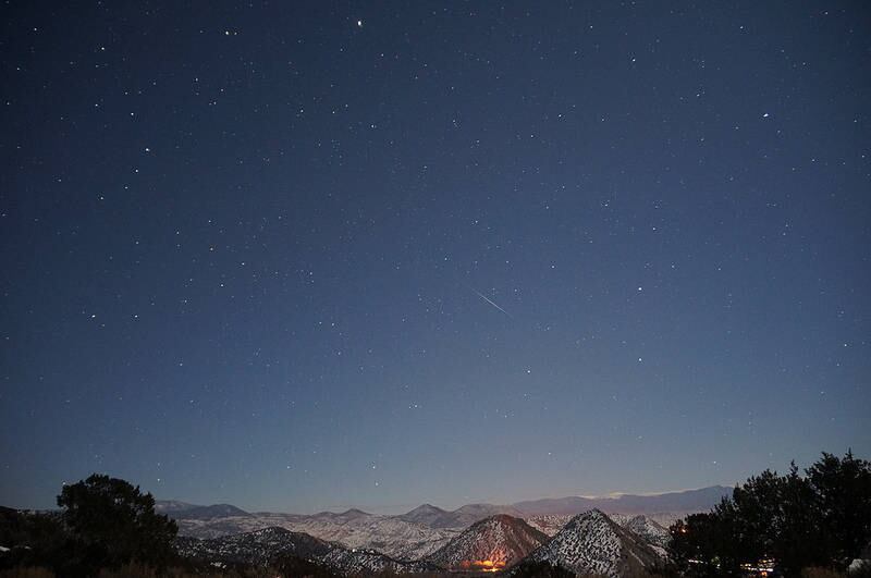 Em 2014, os privilegiados com a exibição da chuva de
meteoros estavam nas regiões central e leste da Ásia, incluindo o Japão