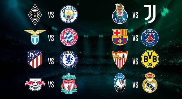 As oitavas de final da Champions