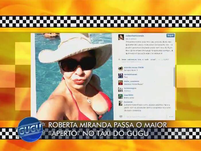 

Porém, antes ele quis saber de Roberta como ela iniciou as
postagens de fotos sensuais nas redes sociais



— Cara, isso foi uma coisa tão natural. Eu fui me empolgando
e, de repente, tinha colocado algumas fotos que deram um barulho muito grande.
Tudo bem, não foi nada. Talvez, seja um motivo do sucesso das redes sociais

+ Gugu está no Facebook! Curta

+ Siga o perfil da atração no Twitter



