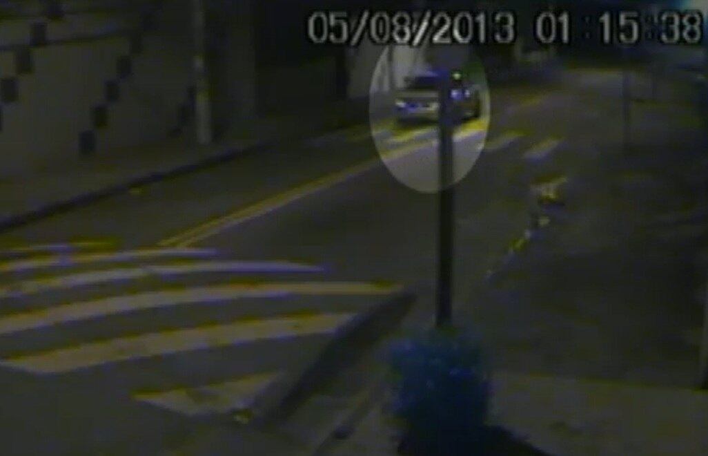 O vídeo foi gravado por volta das 1h15 da manhã