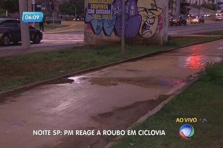 Assalto aconteceu em uma ciclofaixa em frente ao metrô Penha