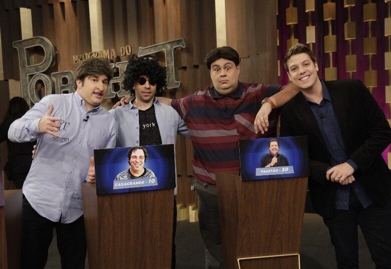 O Programa do Porchat desta quarta-feira (3) vai ficar bem animado com a presença dos comediantes Rogerio Morgado, Rudy
Landucci e Filipe Pontes