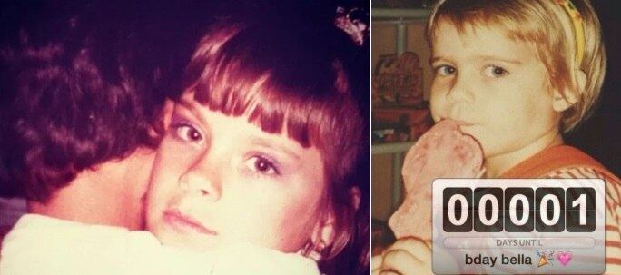Hora das fotos da infância! Do lado esquerdo, vemos Carol Dieckmann, e do direito, Isabella Santoni. Você acha que são parecidas?