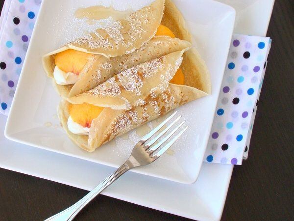 Simples e delicioso, o crepe de pêssego vai conquistar até os paladares mais exigentes


