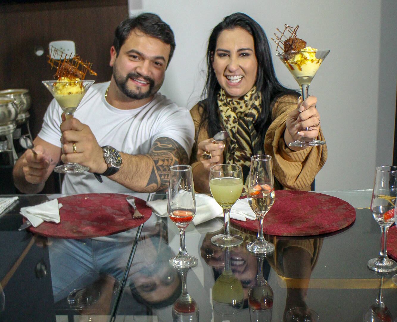 — Está tudo perfeito! Aprovei todas as comidinhas, o Bruno
amou tudo. Tenho certeza que essa festa vai ser perfeita do começo ao fim

Leia mais: Fabíola Gadelha se casa no Dia dos Namorados: “Encontro de almas”
