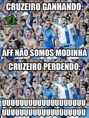 Já tem rival dizendo que a torcida da Raposa é modinha...