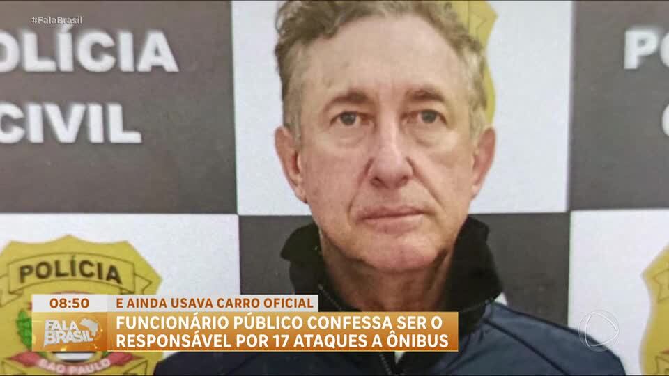 Funcionário público confessa vandalismo em 17 ônibus em São Paulo
