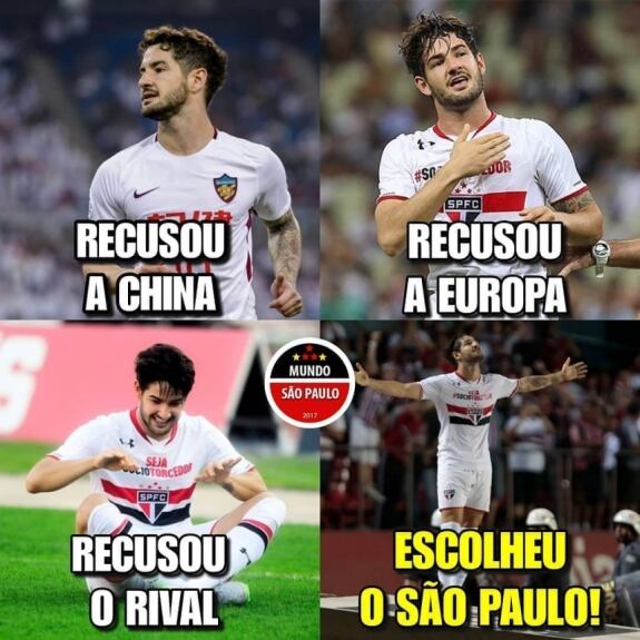 Os memes do retorno de Alexandre Pato ao Tricolor