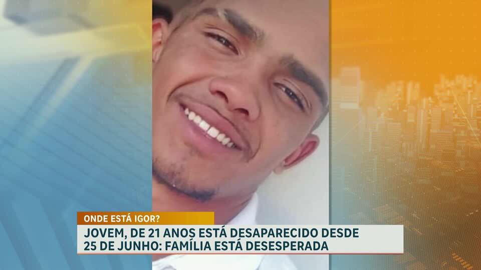 Família busca por Igor Leonardo, jovem de 21 anos desaparecido há quase 60 dias