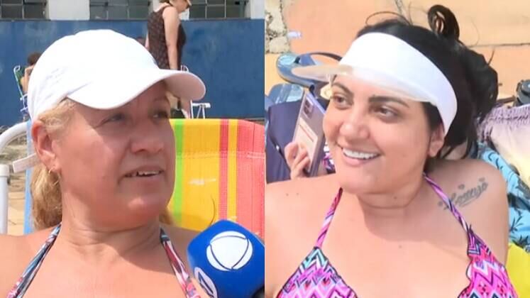 Na mesma piscina, outros consumidores relataram como usam o filtro solar, e a maioria acaba seguindo as recomendações. A vendedora Carolina Villas Boas compartilhou que aplica o produto em seus filhos sempre que saem da água para entrar novamente em seguida. "A pele da criança é fina, tem que passar bastante", justificou.