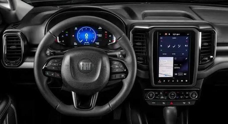 Multimídia vertical de 10,1 polegadas conta com navegação, rádio, bluetooth e espelhamento sem fio