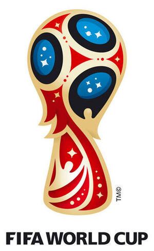 O logo oficial da Copa na Rússia
