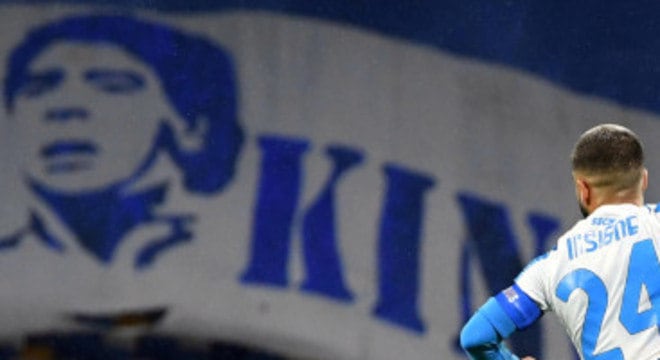 Insigne, o autor do primeiro gol dos 4 X 0, bem ao estilo de Maradona