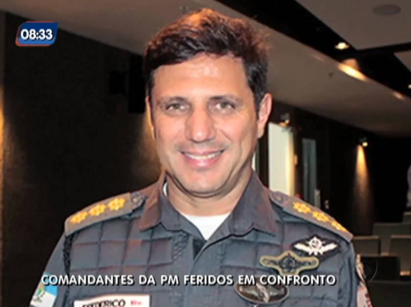 Comandante Frederico Caldas se feriu durante tiroteio